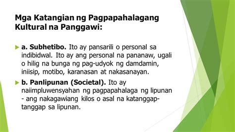 pagpapahalagang kultural na panggawi|ano ang kahulugan ng pagpapahalagang kultural na paggawi.